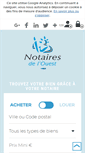 Mobile Screenshot of notaires-ouest.com